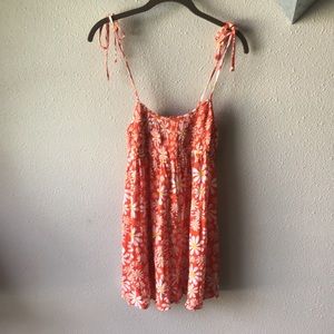 Urban Outfitters floral tie strap romper NWT Size XS